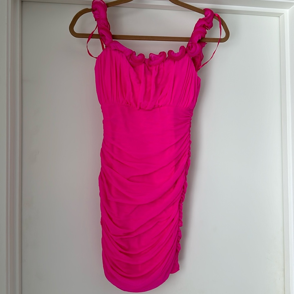 Hello Molly hot pink mini dress. Size medium (us 6)